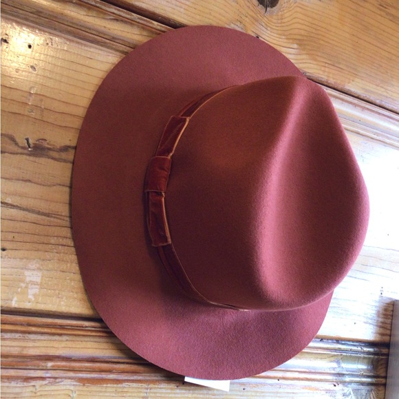 NEW.  ♥️Rare Wyeth rust wool velvet Panama hat - Picture 2 of 6